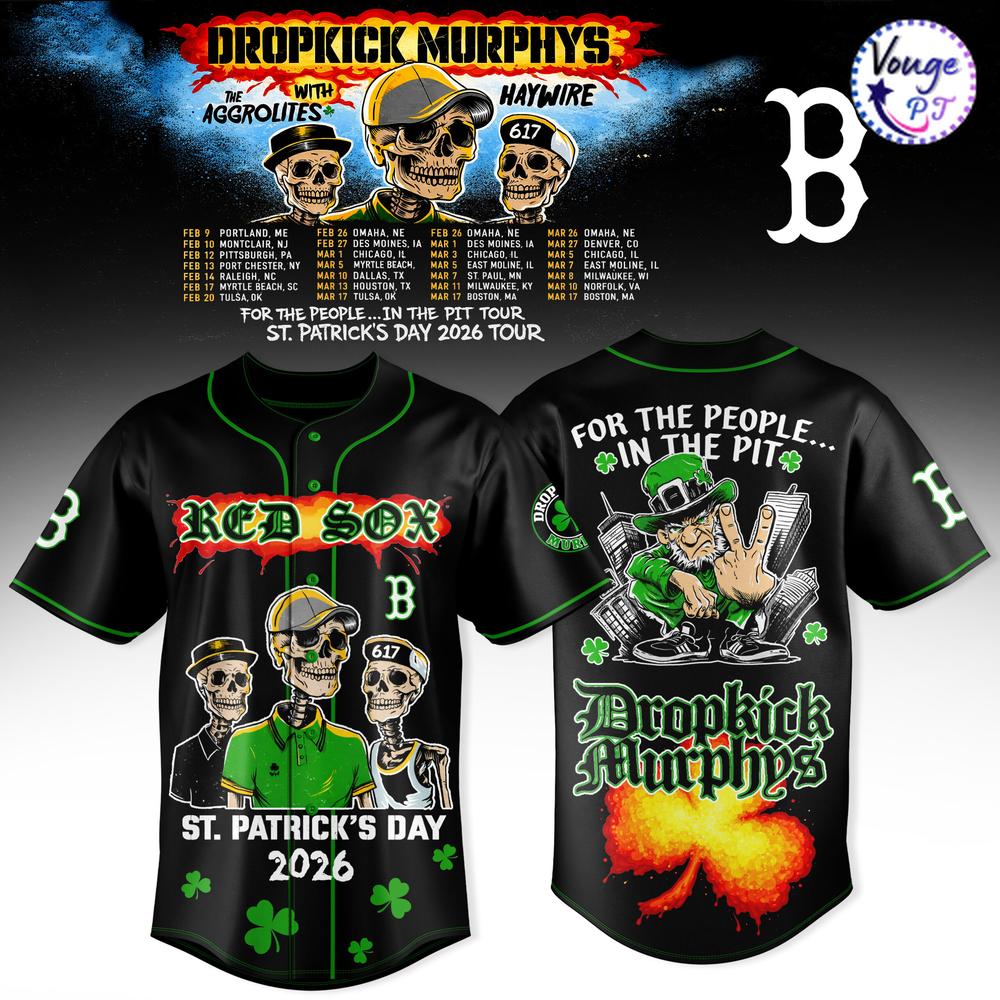 Boston Red Sox x Dropkick Murphys St. Patrick's Day 2026 Jersey 