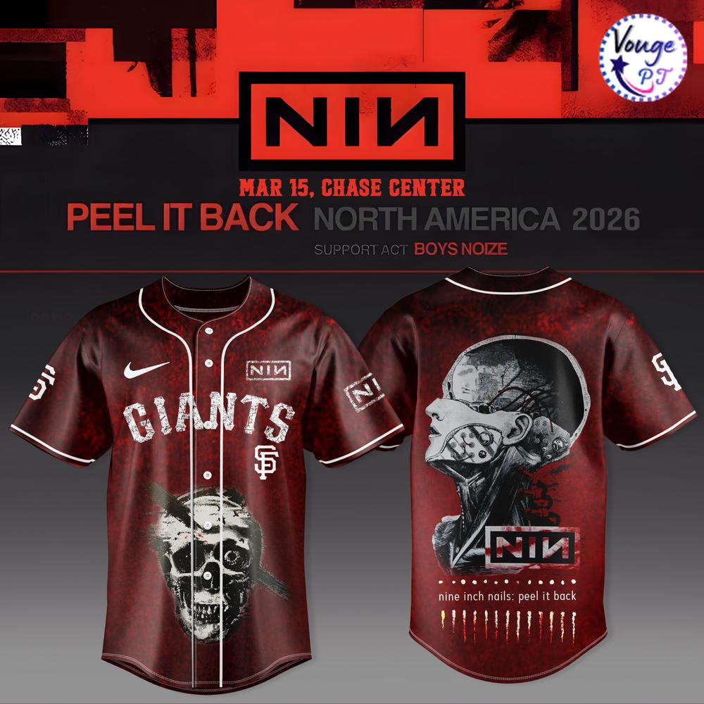 San Francisco Giants x NIN Nine Inch Nails Peel It Back Baseball Jersey 