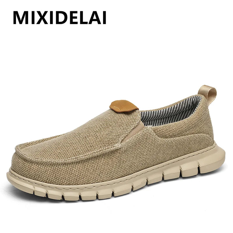 Summer Men’s Casual Canvas Shoes – Classic Comfortable Large-Size Sneakers, Breathable Ultralight Footwear